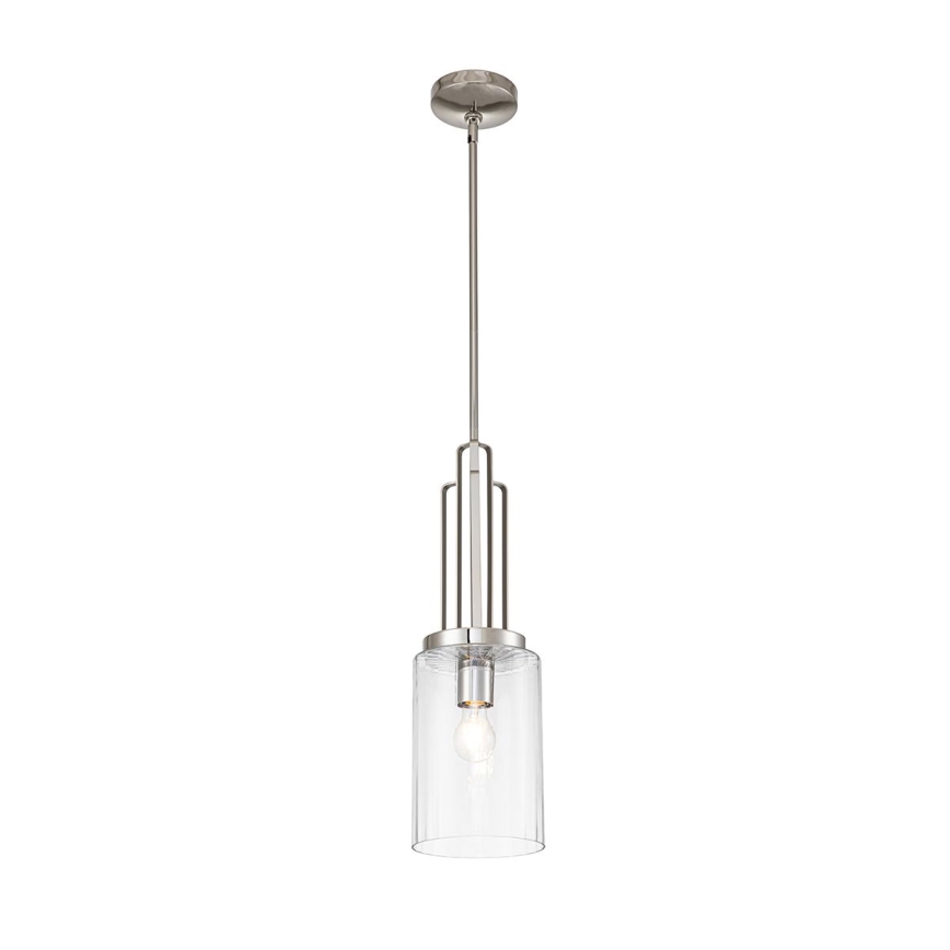 Quintiesse - Пендел на тръба KIMROSE 1xE27/60W/230V Ø 17,8 см лъскав хром