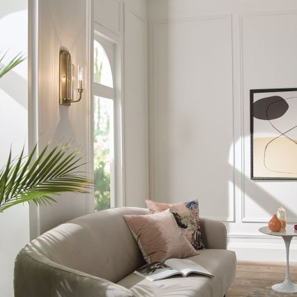 Quintiesse - Стенно осветително тяло KIMROSE 1xE14/40W/230V златно