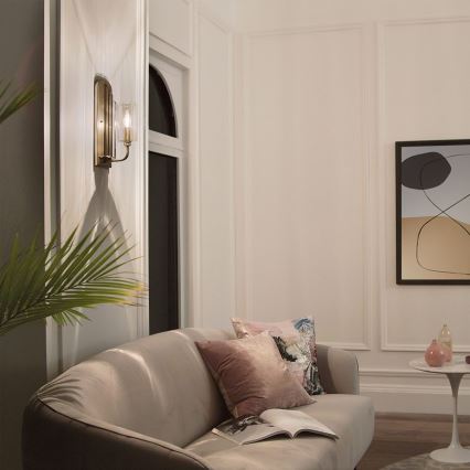 Quintiesse - Стенно осветително тяло KIMROSE 1xE14/40W/230V златно