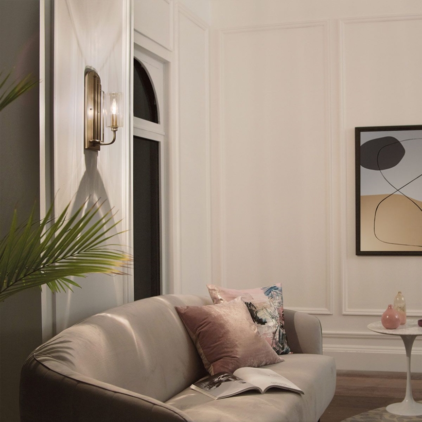 Quintiesse - Стенно осветително тяло KIMROSE 1xE14/40W/230V златно