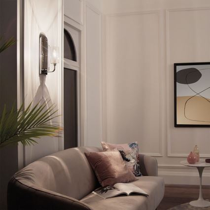 Quintiesse - Стенно осветително тяло KIMROSE 1xE14/40W/230V лъскав хром