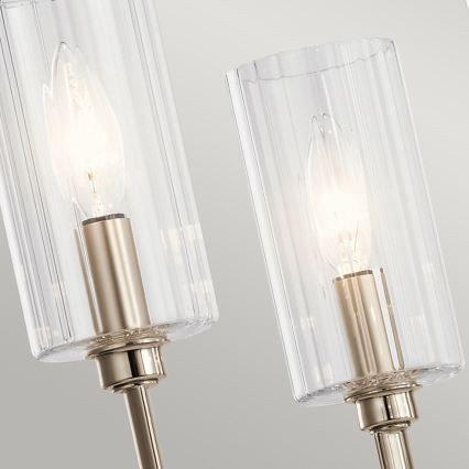 Quintiesse - Полилей на тръба KIMROSE 6xE14/40W/230V Ø 68,6 cm, лъскав хром
