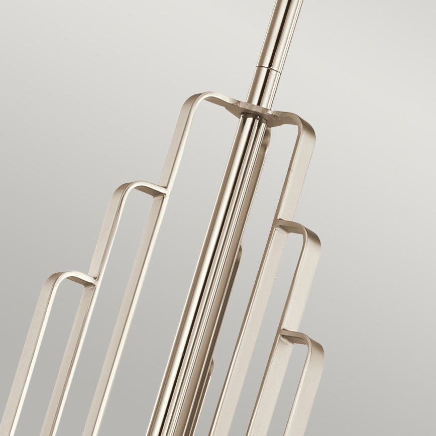 Quintiesse - Полилей на тръба KIMROSE 6xE14/40W/230V Ø 68,6 cm, лъскав хром