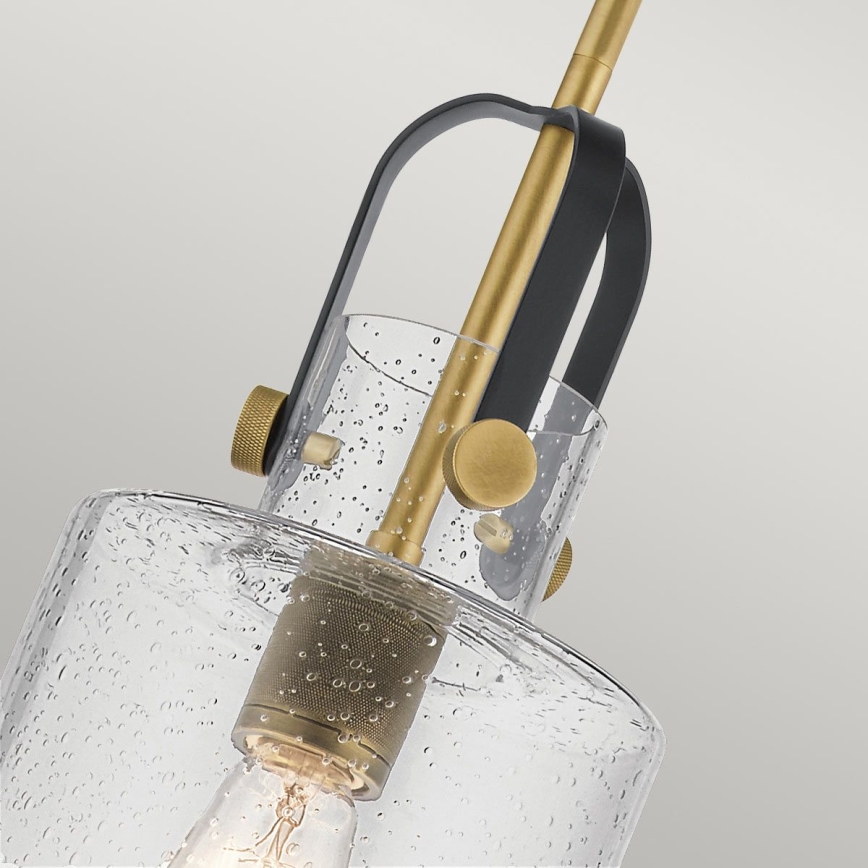 Quintiesse - Пендел на тръба KITNER 1xE27/60W/230V диам. 18 см златист/черен