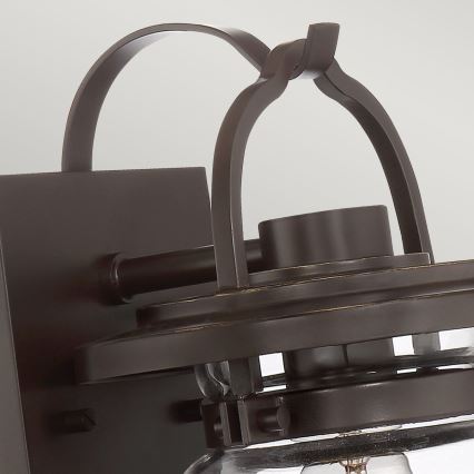 Quintiesse - Външна стенна лампа LASALLE S 1xE27/60W/230V IP44 бронзова