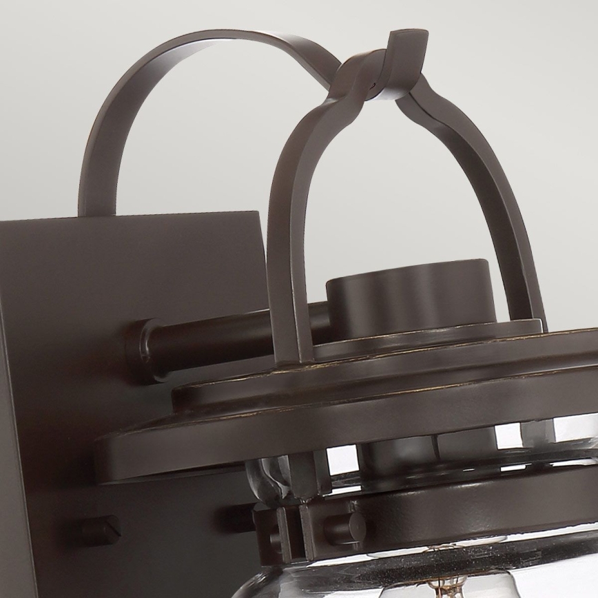 Quintiesse - Външна стенна лампа LASALLE S 1xE27/60W/230V IP44 бронзова