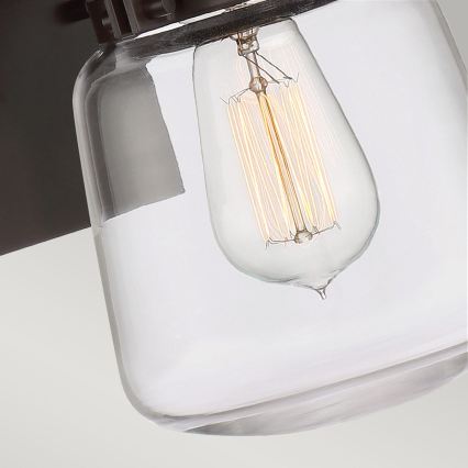 Quintiesse - Външна стенна лампа LASALLE S 1xE27/60W/230V IP44 бронзова