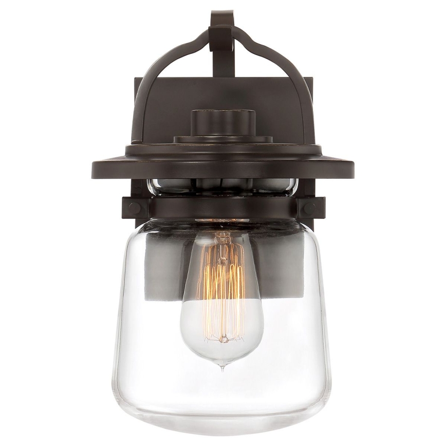 Quintiesse - Външна стенна лампа LASALLE S 1xE27/60W/230V IP44 бронзова
