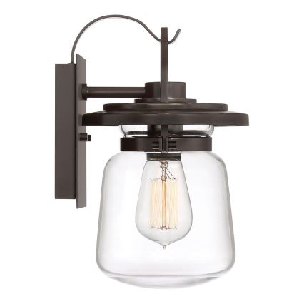 Quintiesse - Външна стенна лампа LASALLE S 1xE27/60W/230V IP44 бронзова