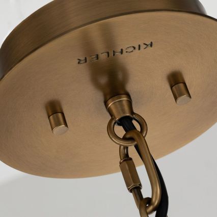 Quintiesse - Полилей на прът LINARA 1xE27/60W/230V Ø 15,2 см черно/златно