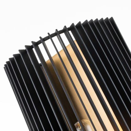Quintiesse - Стенно осветително тяло LINARA 1xE27/60W/230V черно/златисто