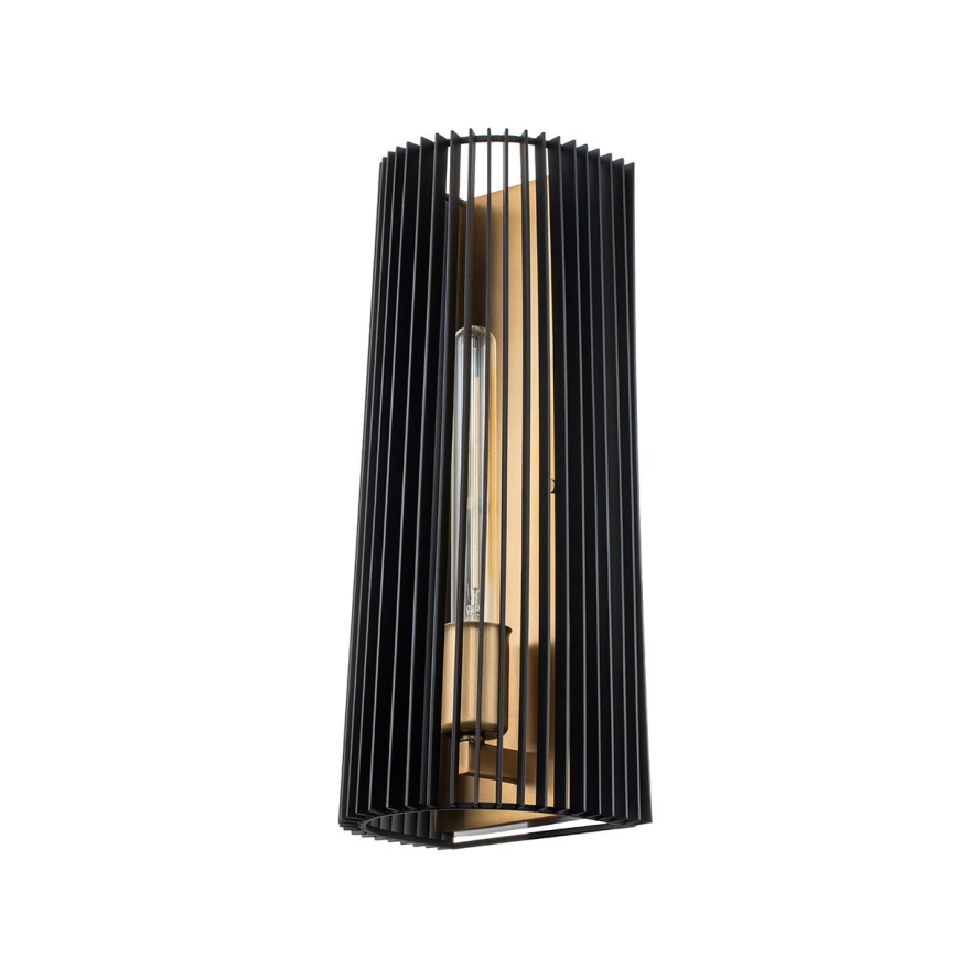 Quintiesse - Стенно осветително тяло LINARA 1xE27/60W/230V черно/златисто