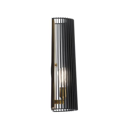 Quintiesse - Стенно осветително тяло LINARA 1xE27/60W/230V черно/златисто