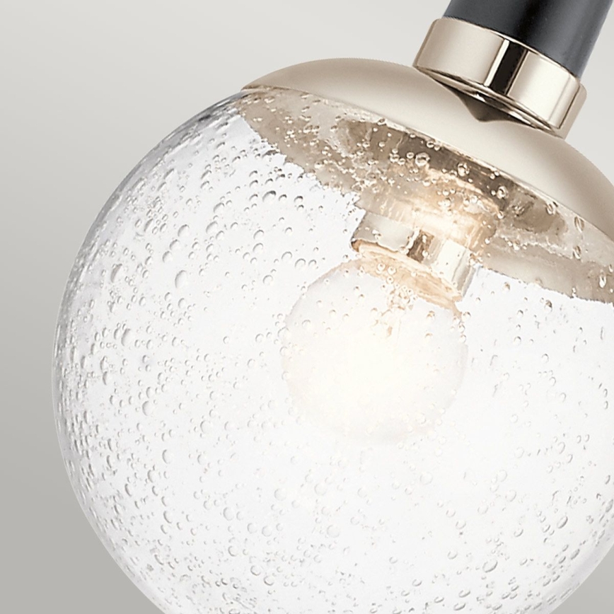 Quintiesse - Пендел на тръба MARILYN 1xE27/60W/230V Ø 19,5 cm лъскав хром/черен