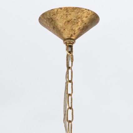 Quintiesse - Полилей на верига MERIDIAN 9xE14/40W/230V диам. 57,2 см златен