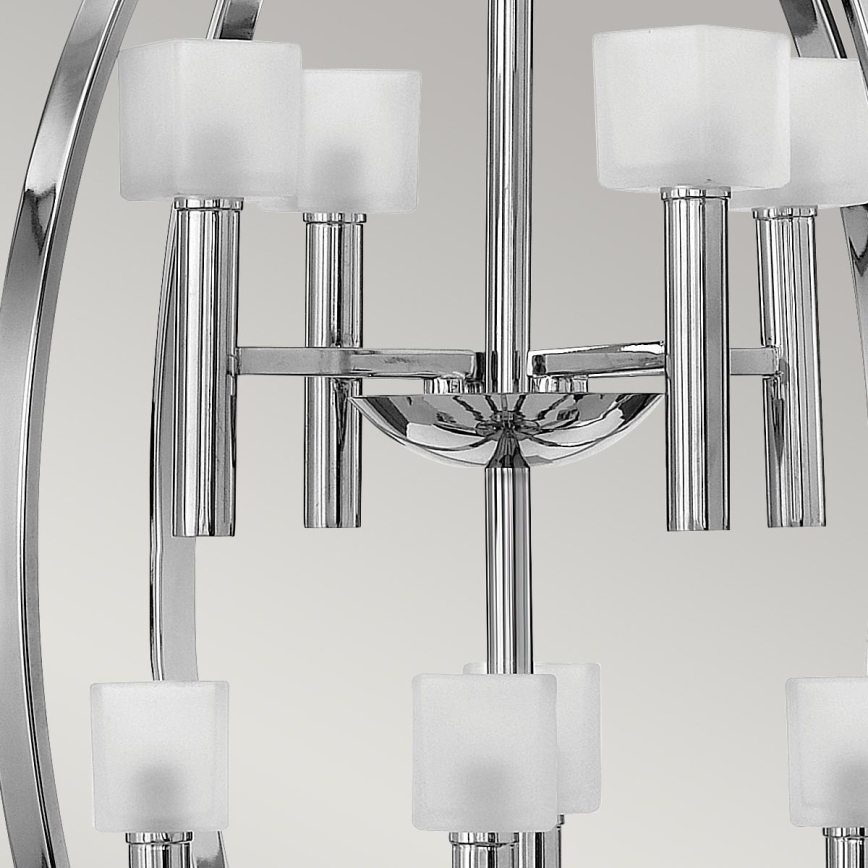 Quintiesse - LED полилей на кабел MONDO 8xG9/3W/230V Ø 71,3 см лъскав хром