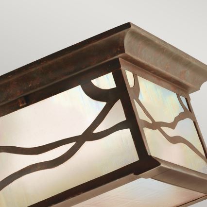 Quintiesse - Външно таванно осветително тяло MORRIS 2xE27/60W/230V IP44 бронзово