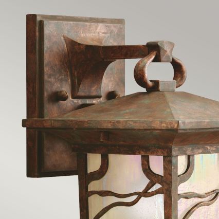 Quintiesse - Външна стенна лампа MORRIS S 1xE27/60W/230V IP44 бронзова