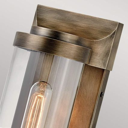 Quintiesse - Външно стенно осветително тяло PEARSON M 1xE27/60W/230V IP44 бронзово