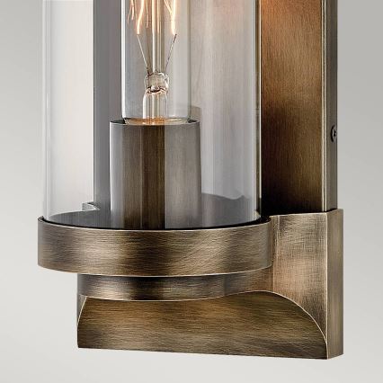 Quintiesse - Външно стенно осветително тяло PEARSON M 1xE27/60W/230V IP44 бронзово