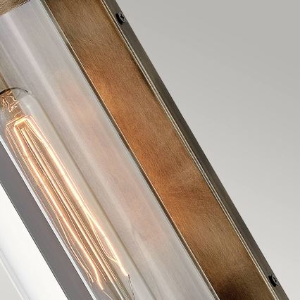 Quintiesse - Външно стенно осветително тяло PEARSON M 1xE27/60W/230V IP44 бронзово