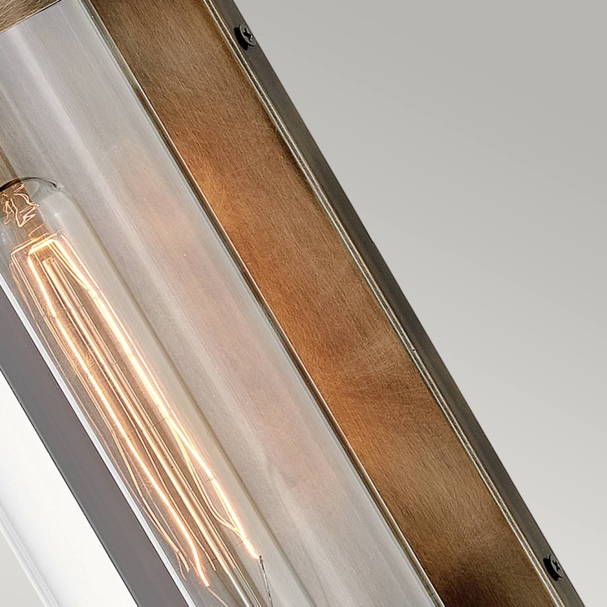 Quintiesse - Външно стенно осветително тяло PEARSON M 1xE27/60W/230V IP44 бронзово