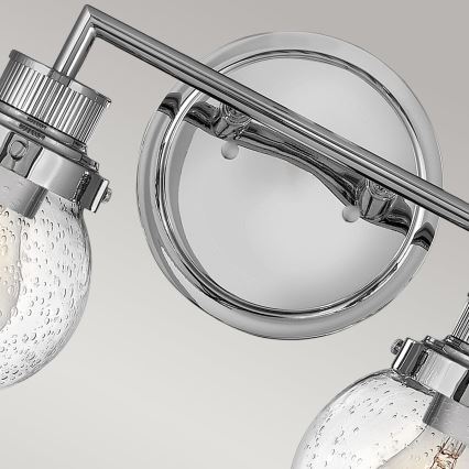 Quintiesse - Настенно осветително тяло за баня POPPY 2xE27/60W/230V IP44 лъскав хром