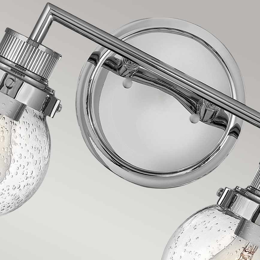 Quintiesse - Настенно осветително тяло за баня POPPY 2xE27/60W/230V IP44 лъскав хром