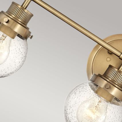 Quintiesse - Настенно осветително тяло за баня POPPY 3xE27/60W/230V IP44 златисто