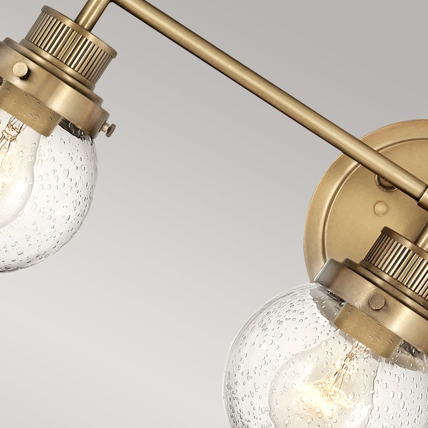 Quintiesse - Настенно осветително тяло за баня POPPY 3xE27/60W/230V IP44 златисто