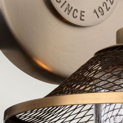 Quintiesse - Стенно осветително тяло за баня RIGBY 1xE27/40W/230V IP44 бронзово