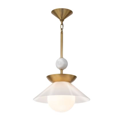 Quintiesse - Полилей на тръба SAUCER M 1x E27/40W/230V Ø 36,6 см, златен