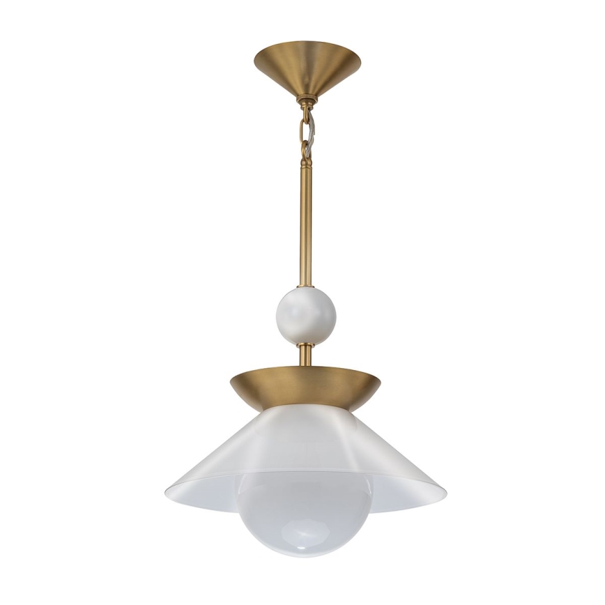 Quintiesse - Полилей на тръба SAUCER M 1x E27/40W/230V Ø 36,6 см, златен