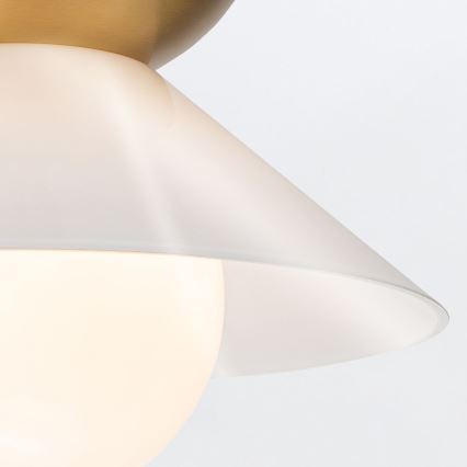 Quintiesse - Полилей на тръба SAUCER M 1x E27/40W/230V Ø 36,6 см, златен