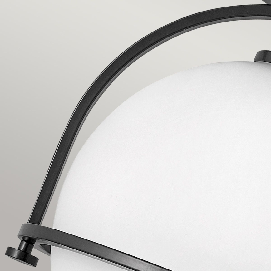 Quintiesse - Таванно осветително тяло SOMERSET 1xE27/60W/230V Ø 28,2 cm черно