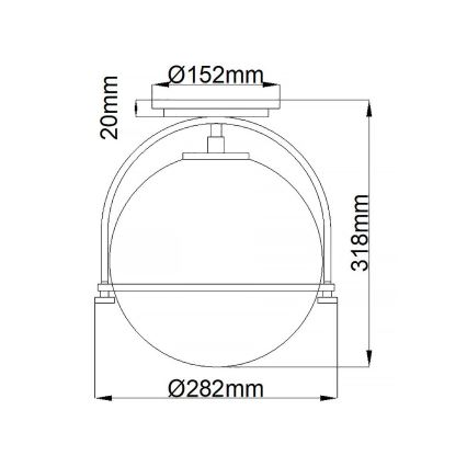 Quintiesse - Таванно осветително тяло SOMERSET 1xE27/60W/230V диам. 28,2 cm матов хром