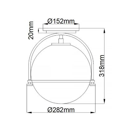 Quintiesse - Таванно осветително тяло SOMERSET 1xE27/60W/230V Ø 28,2 см златисто