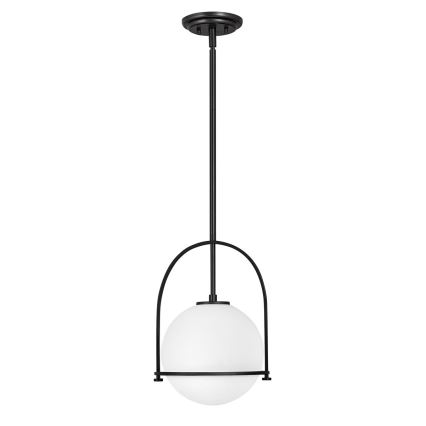 Quintiesse - Люстра на прът SOMERSET 1xE27/60W/230V Ø 28,9 cm, черна