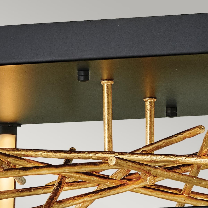 Quintiesse - LED таванно осветително тяло STYX LED/8W/230V черно/златно