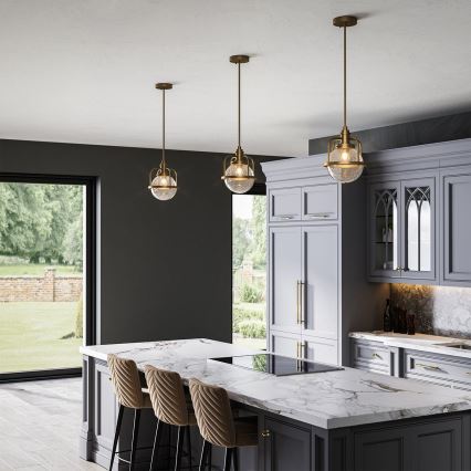 Quintiesse - Външна стълбова лампа TRIOCENT 1xE27/40W/230V Ø 24 см IP44 бронзова