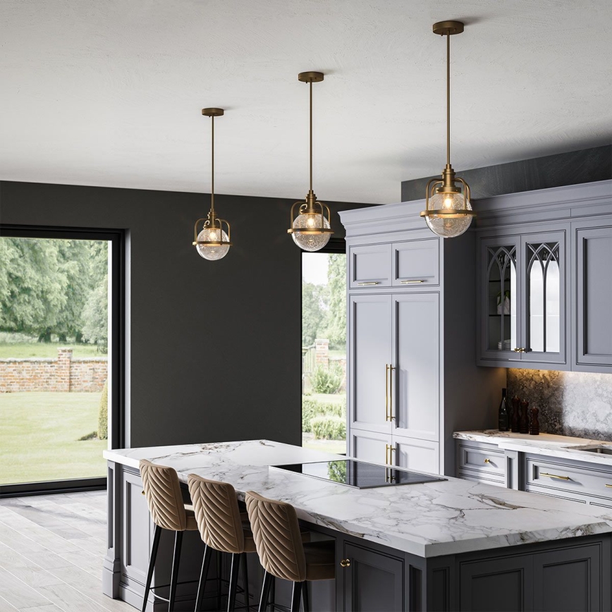 Quintiesse - Външна стълбова лампа TRIOCENT 1xE27/40W/230V Ø 24 см IP44 бронзова