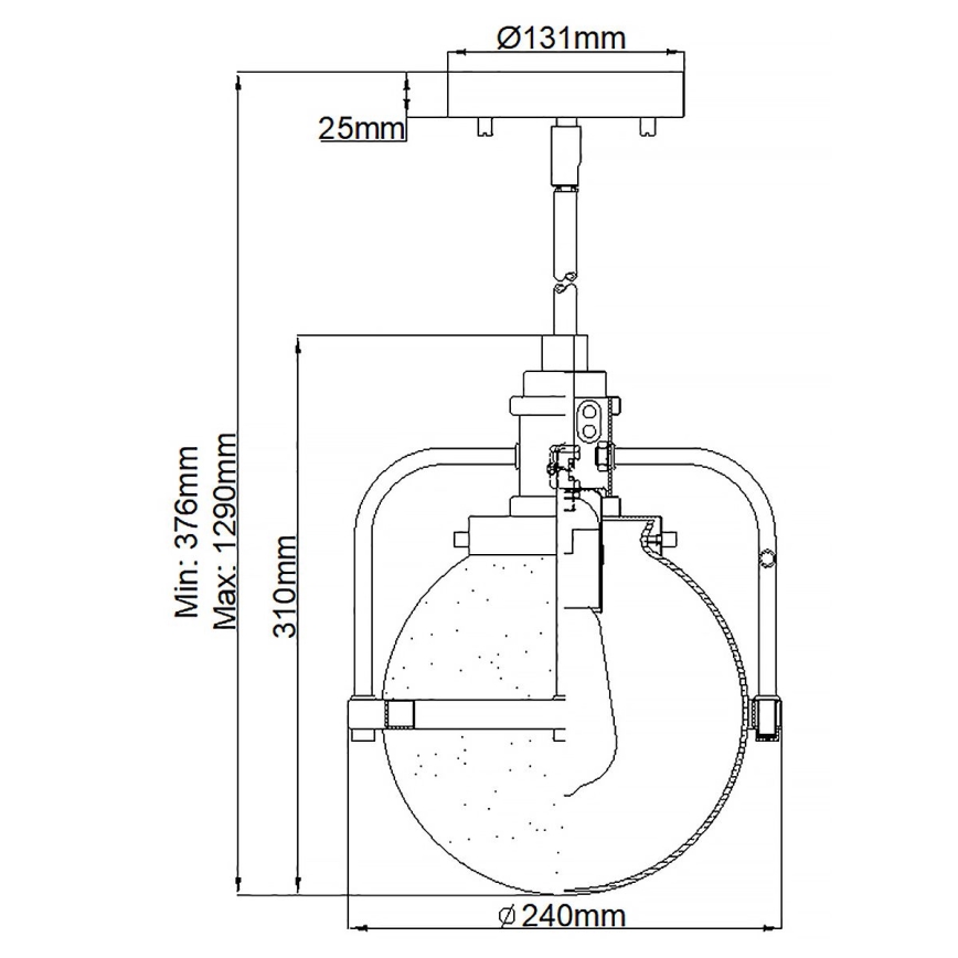 Quintiesse - Външна стълбова лампа TRIOCENT 1xE27/40W/230V Ø 24 см IP44 бронзова