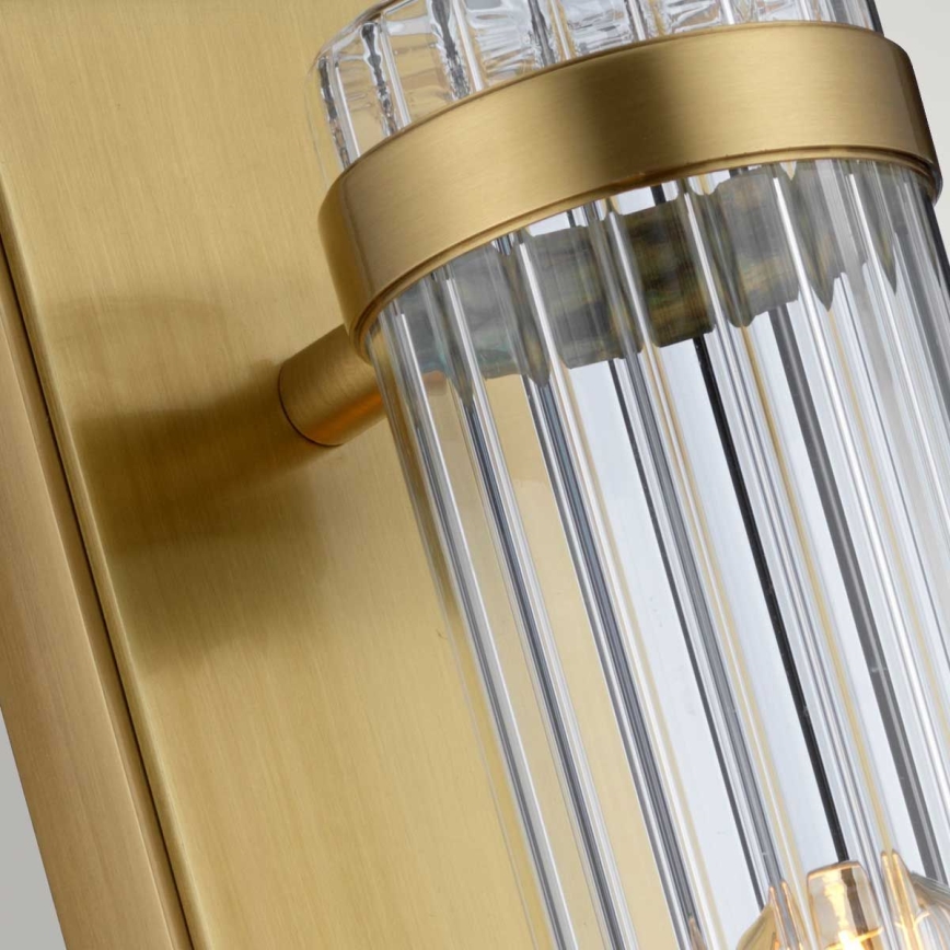 Quintiesse - Стенно осветително тяло за баня WELLINGTON 1xE27/60W/230V IP44 златно