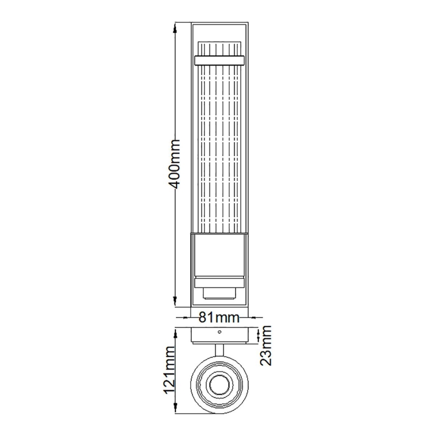 Quintiesse - Стенно осветително тяло за баня WELLINGTON 1xE27/60W/230V IP44 златно