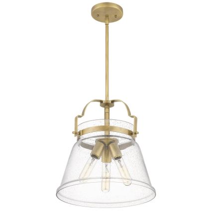 Quintiesse - Полилей на прът WIMBERLEY 3xE27/60W/230V Ø 35,6 см златист