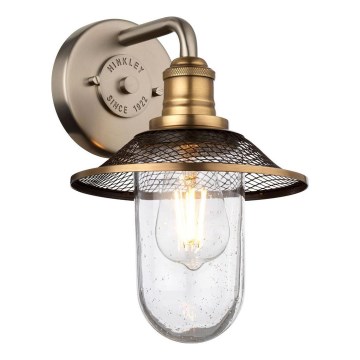 Quintiesse - Стенно осветително тяло за баня RIGBY 1xE27/40W/230V IP44 бронзово