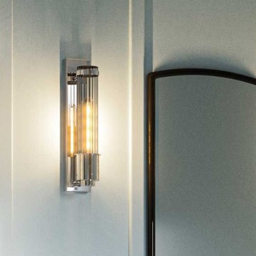 Quintiesse - Стенно осветително тяло за баня WELLINGTON 1xE27/60W/230V IP44 лъскав хром