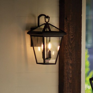 Quintiesse - Външна стенна лампа ALFORD M 2xE14/40W/230V IP44 черна