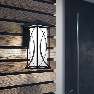 Quintiesse - Външно стеннo осветително тяло ASHBERN M 1xE27/60W/230V IP44 черно