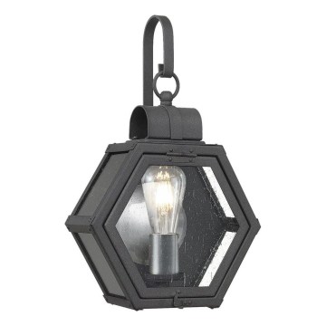 Quintiesse - Външно стенно осветително тяло HEATH S 1xE27/60W/230V IP44 черно